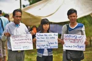 Locals in Tenasserim Division protesting against the MSPP project. (IMAGE: Green Desert) 