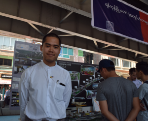 Project Manager Alex Aung Khant at the inauguration on 25 January. (PHOTO: KIMBERLEY PHILLIPS / DVB)
